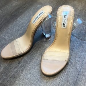 Steve Madden lucite heels